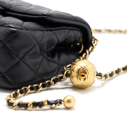 Chanel 20s pearl crush rectangular mini flap bag