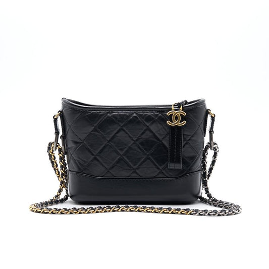 Chanels Gabrielle Small Hobo Handbag black