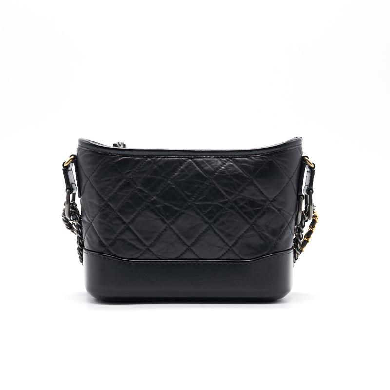 Chanels Gabrielle Small Hobo Handbag black