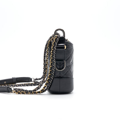 Chanels Gabrielle Small Hobo Handbag black