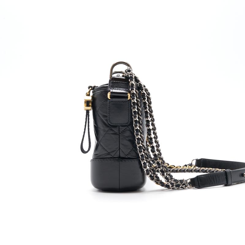 Chanels Gabrielle Small Hobo Handbag black