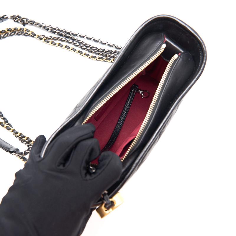 Chanels Gabrielle Small Hobo Handbag black