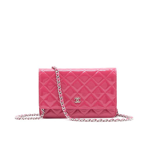 Chanel Patent Wallet on Chain