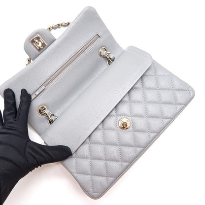 Chanel Cavier Small Classic Flap 20c Grey