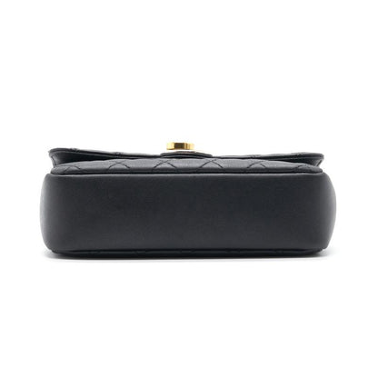 Chanel 19B Matelasse Black Mini Flap Bag