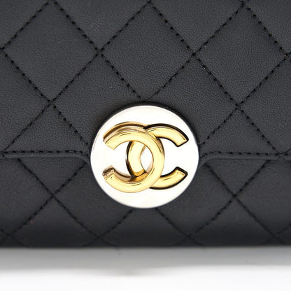 Chanel 19B Matelasse Black Mini Flap Bag