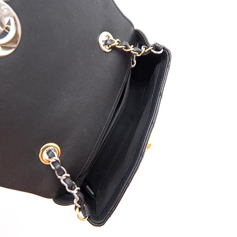 Chanel 19B Matelasse Black Mini Flap Bag