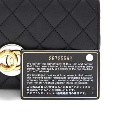 Chanel 19B Matelasse Black Mini Flap Bag