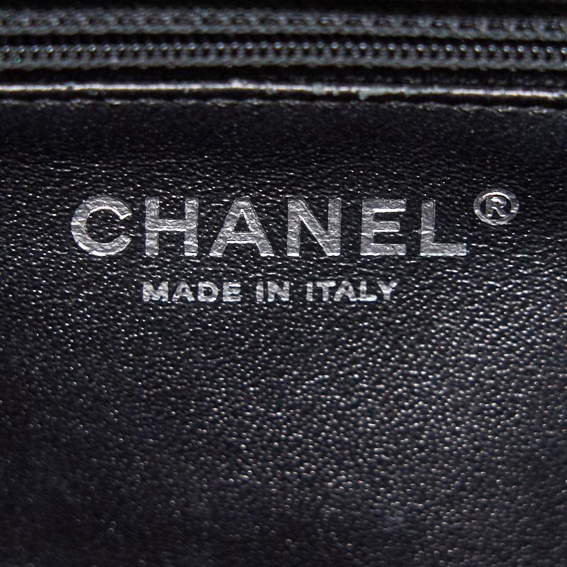 Chanel Black Large Cocohandle Bag with Lizard Handle