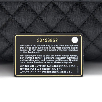 Chanel Black Large Cocohandle Bag with Lizard Handle