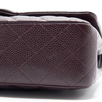 Chanel Medium cavier Classical double flap burgundy with SHW