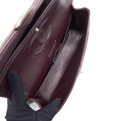 Chanel Medium cavier Classical double flap burgundy with SHW