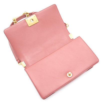 Chanel Calfskin Old medium Leboy dark pink