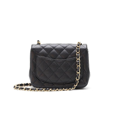Chanel Mini Square Black GHW Cavier