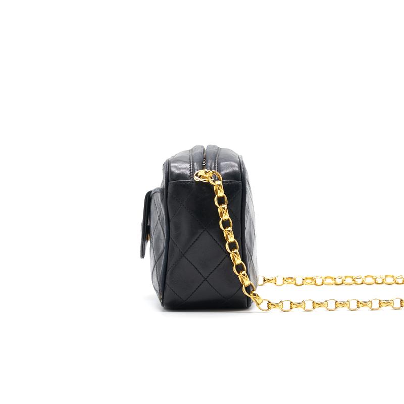 Chanel 24k Gold Vintage Camera Bag