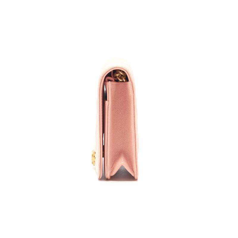 Chanel Boy Chanel Wallet on Chain cavier Pink with GHW