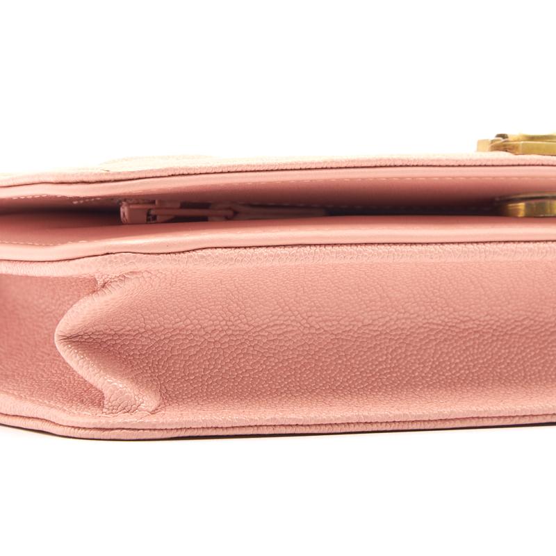 Chanel Boy Chanel Wallet on Chain cavier Pink with GHW