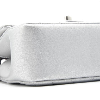 Chanel Square Mini Flap Silver