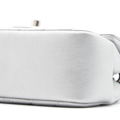 Chanel Square Mini Flap Silver