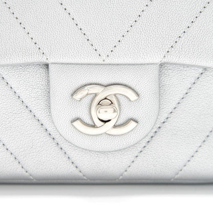 Chanel Square Mini Flap Silver