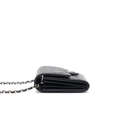 Chanel Mini Lambskin WOC Black SHW