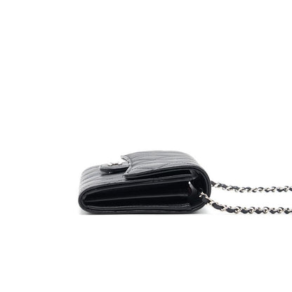 Chanel Mini Lambskin WOC Black SHW