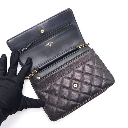 Chanel Wallet on Chain Calfskin Black with GHW
