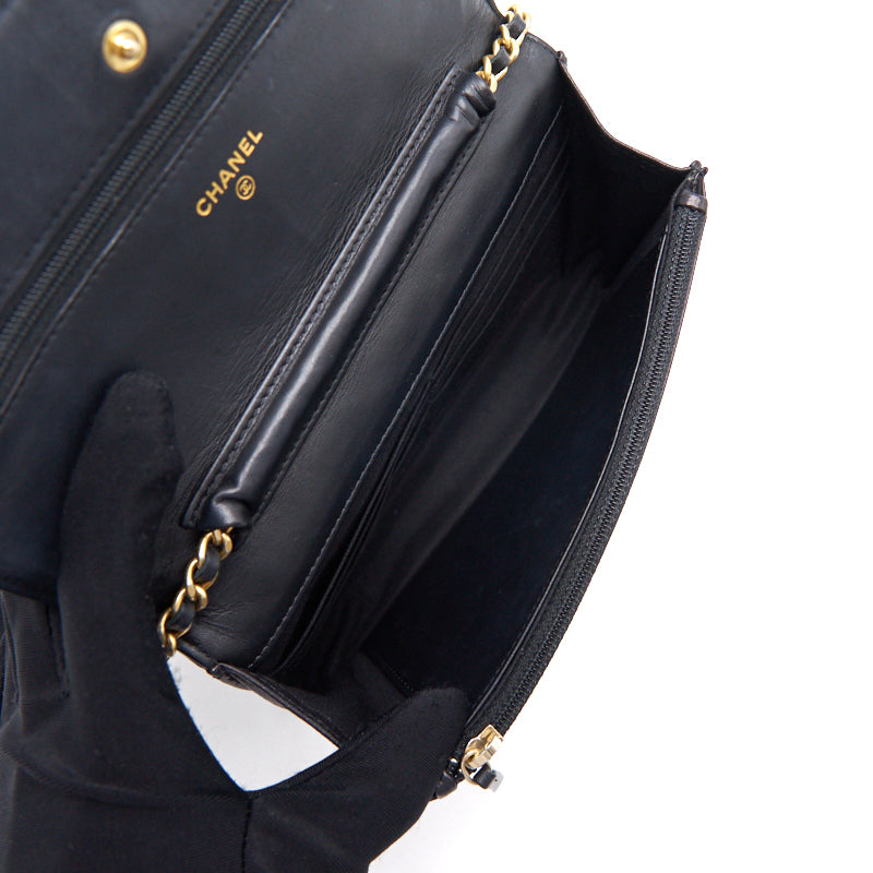 Chanel Wallet on Chain Calfskin Black with GHW