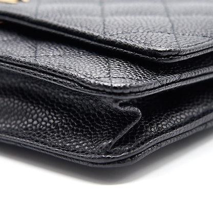 Chanel Wallet on Chain Cavier Black with GHW