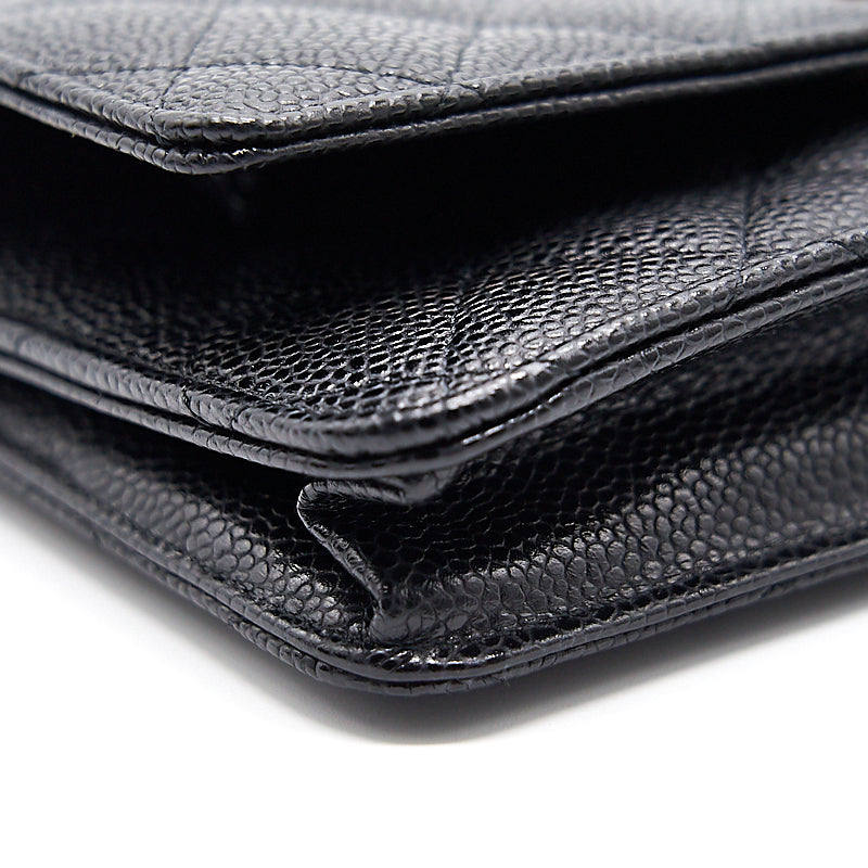 Chanel Wallet on Chain Cavier Black with GHW