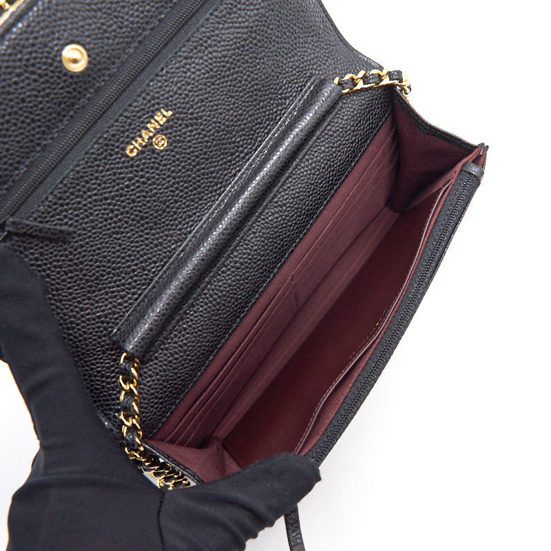 Chanel Wallet on Chain Cavier Black with GHW