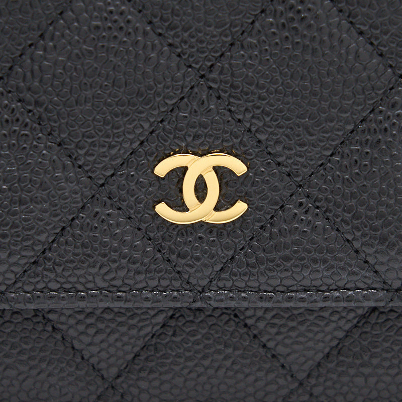 Chanel Wallet on Chain Cavier Black with GHW