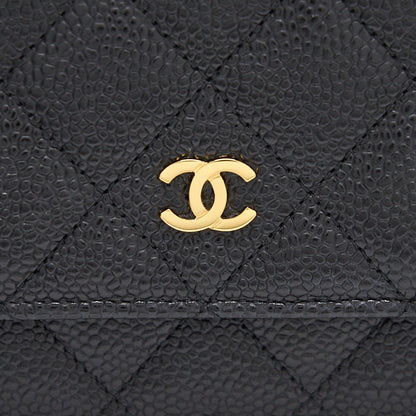 Chanel Wallet on Chain Cavier Black with GHW