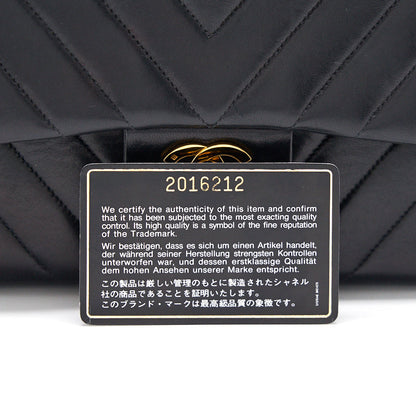 Chanel Vintage Classic Medium Double Flap Bag Black with 24K GHW