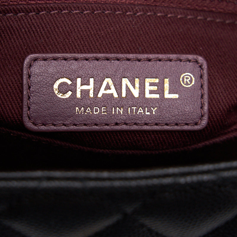 Chanel Caviar Quilted Mini Coco Handle Flap Black with GHW