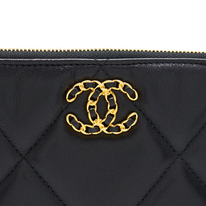 Chanel 19 Small Pouch Black GHW