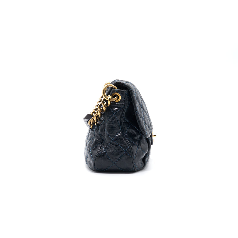 Chanel Caviar Large Flap Bag Navy with GHW