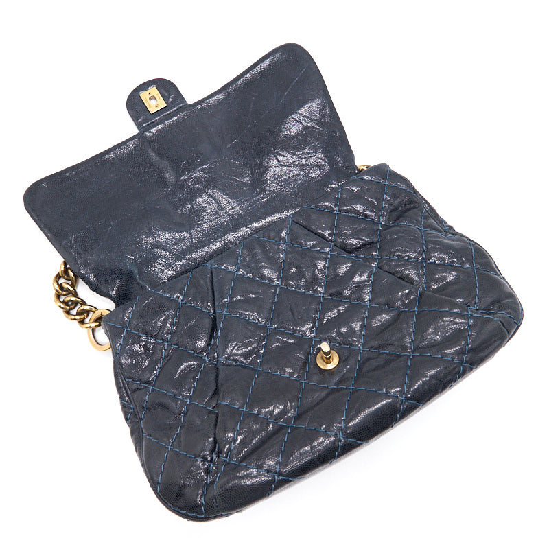 Chanel Caviar Large Flap Bag Navy with GHW