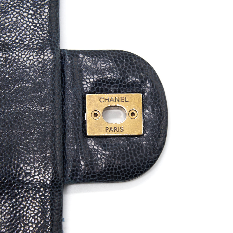 Chanel Caviar Large Flap Bag Navy with GHW