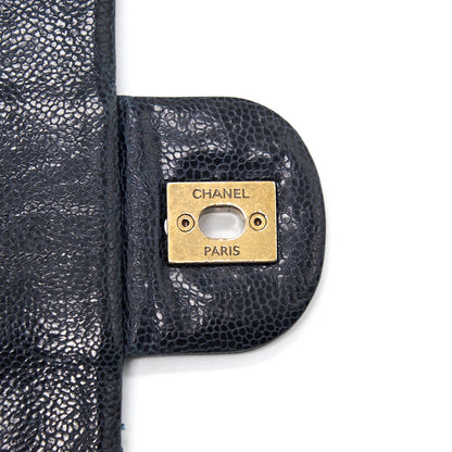 Chanel Caviar Large Flap Bag Navy with GHW