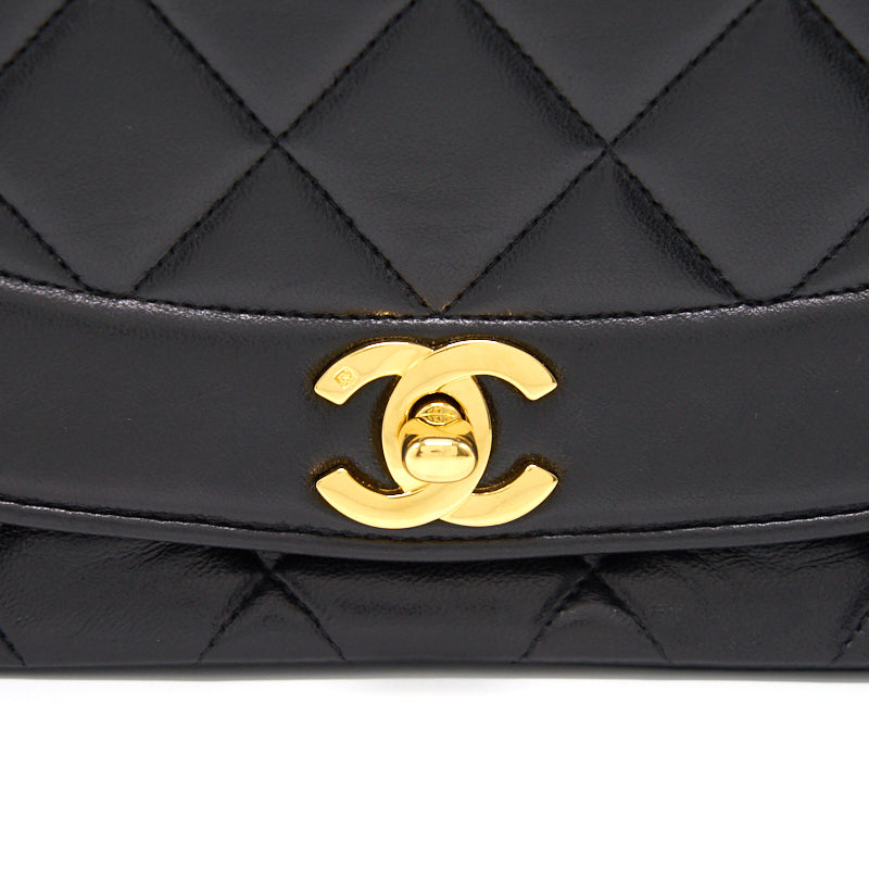 Chanel Medium Diana Bag black with 24K GHW