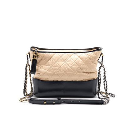 Chanel's Gabrielle Large Hobo Bag Beige/Black