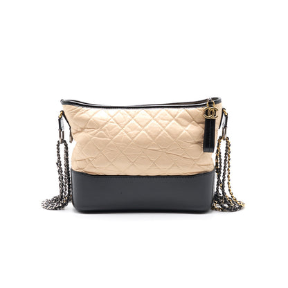 Chanel's Gabrielle Large Hobo Bag Beige/Black