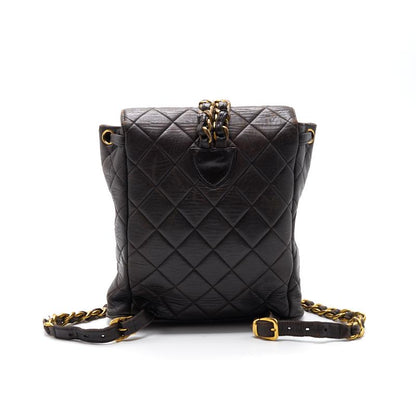 Chanel Black Lambskin Classic Backpack Small