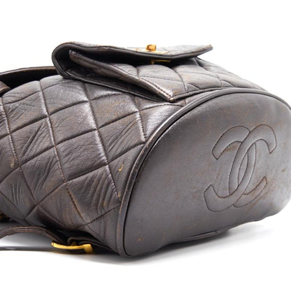 Chanel Black Lambskin Classic Backpack Small