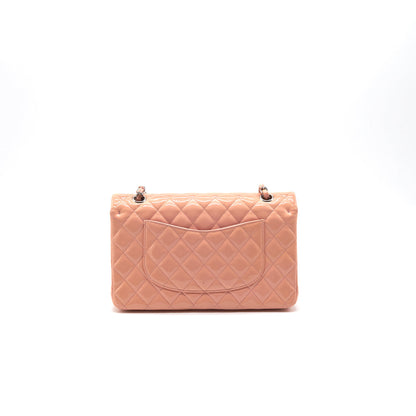 Chanel Pink Quilted Leather Medium Vintage Classic Double Flap Bag