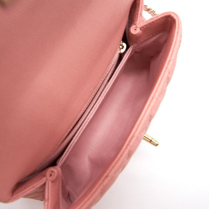 Chanel Caviar Quilted Mini Coco Handle Flap Pink
