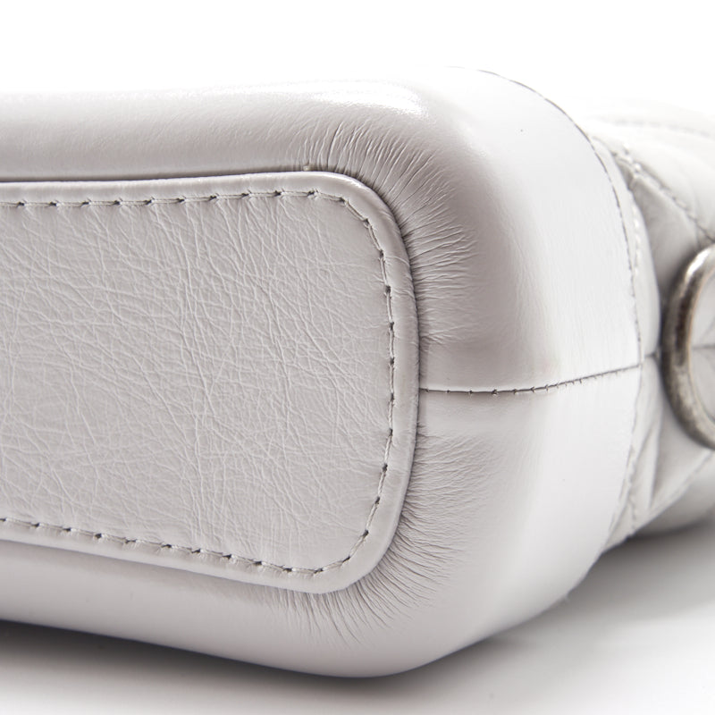 Chanel's Gabrielle Small Hobo Handbag Light Grey
