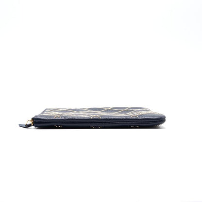 Chanel Calfskinwith Metal Bead Pouch