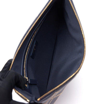 Chanel Calfskinwith Metal Bead Pouch